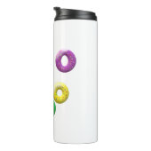 Quirky-gepunktete Donuts Thermosbecher (Nach rechts gedreht)