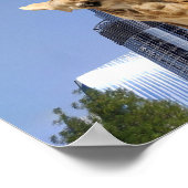 Quirky Giraffen bei Burj Khalifa Wall Art Poster (Ecke)