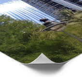 Quirky Giraffen bei Burj Khalifa Wall Art Poster (Ecke)