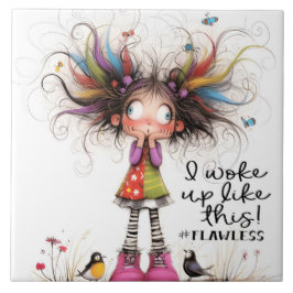 Quirky Girl # Flawless Keramik Tile Fliese