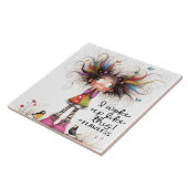 Quirky Girl # Flawless Keramik Tile Fliese (Seite)