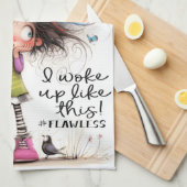 Quirky Girl Flawless Küchentücher (Viertel Falte)