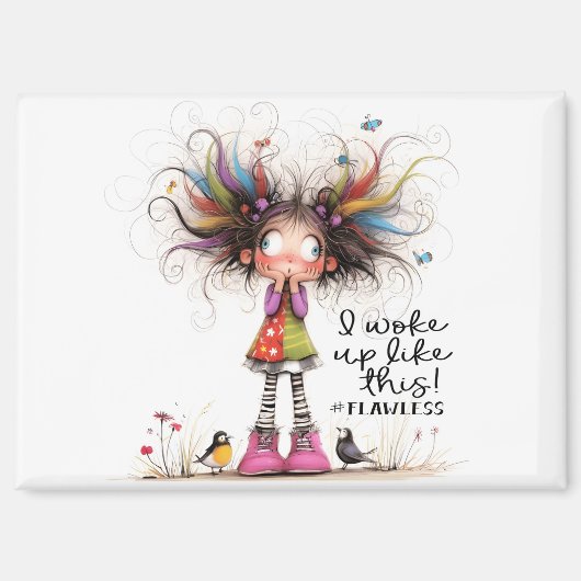 Quirky Girl # Flawless Magnet (Vorderseite)