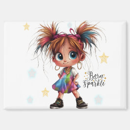 Quirky Girl Geboren zu Sparkle Magnet
