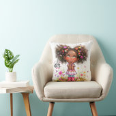 Quirky Girl Heartbreaker Throw Kissen (Stuhl )