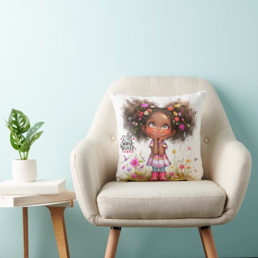 Quirky Girl Heartbreaker Throw Kissen (Stuhl )