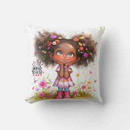 Quirky Girl Heartbreaker Throw Kissen