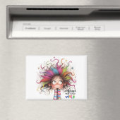 Quirky Girl Inner Wild Magnet (In Situ (Geschirrspüler))