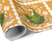 Quirky Goose Christmas Tree | Funny Holiday Geschenkpapier (Rolleneckpunkt)