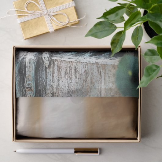 Quirky Gothic Paris Gargoyle Decoupage Seidenpapier (Geschenk)