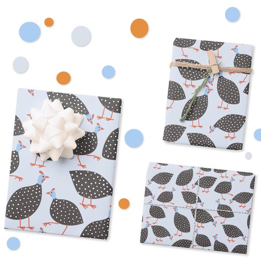 Quirky-Guinea-Vogelgeflecht Geschenkpapier Set