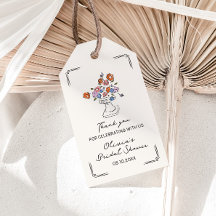 Quirky Hand Drawn Floral Urn Brautparty