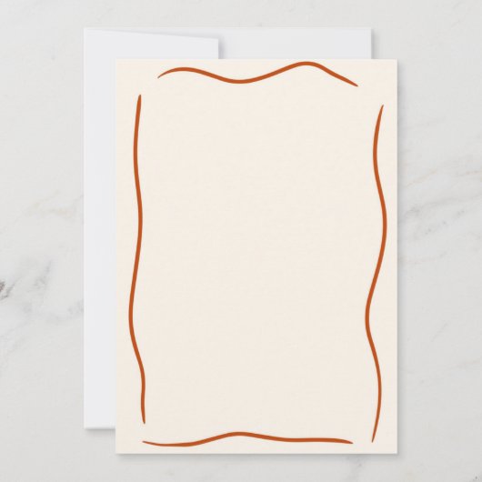 Quirky Hand Drawn Pumpkin Verlobung Dusche Einladung (Rückseite)