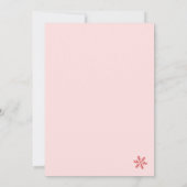 Quirky Hand Drawn Whimsisches Weihnachtsfest-Party Einladung (Rückseite)