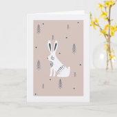Quirky Hare Easter Card Karte (Gelbe Blume)