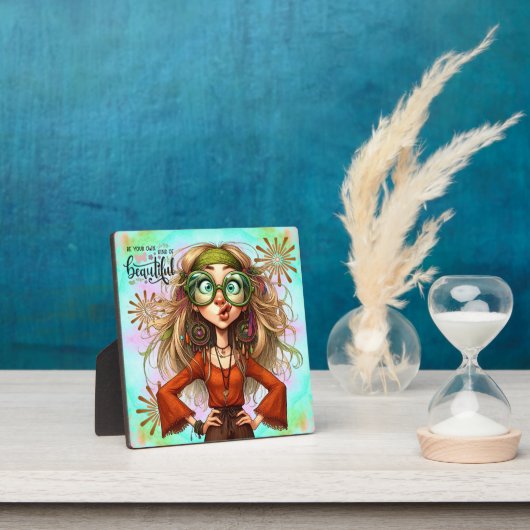 Quirky Hippie Chic Beautiful Tabletop Plaque Fotoplatte (InSitu)