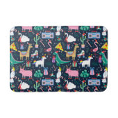 Quirky Holiday Animations and Icons Muster Badematte (Vorderseite)