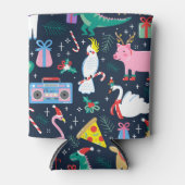 Quirky Holiday Animations and Icons Muster Dosenkühler (Vorderseite)