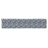 Quirky Holiday Animations and Icons Muster Kurzer Tischläufer (Horizontal)