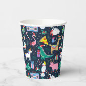 Quirky Holiday Animations and Icons Muster Pappbecher (Links)