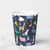 Quirky Holiday Animations and Icons Muster Pappbecher (Rechts)