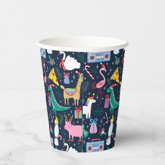 Quirky Holiday Animations and Icons Muster Pappbecher (Rechts)