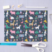 Quirky Holiday Animations and Icons Muster Seidenpapier (Handwerk)