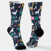 Quirky Holiday Animations and Icons Muster Socken (Gewinkelt)