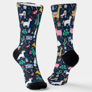 Quirky Holiday Animations and Icons Muster Socken
