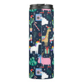 Quirky Holiday Animations and Icons Muster Thermosbecher (Rückseite)