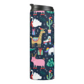 Quirky Holiday Animations and Icons Muster Thermosbecher (Nach rechts gedreht)