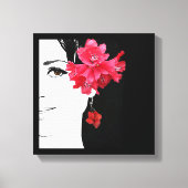 Quirky-hübsch-Girl-Modebild Leinwanddruck (Vorderseite)