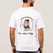 Quirky-Hund in Schottisch-Tartan | Funny Sarcasm T-Shirt (Rückseite)