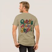 Quirky Immer Fröhlich Tri-Blend Shirt (Rückseite voll)