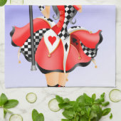 Quirky Jester & Puppet King Geschirrtuch (Gefaltet)