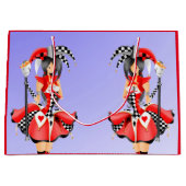 Quirky Jester & Puppet King Große Geschenktüte (Vorderseite)
