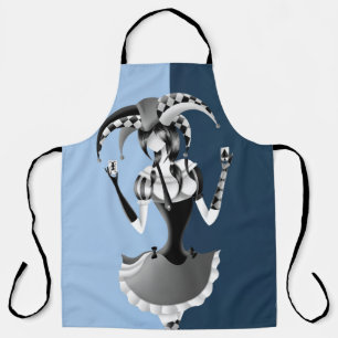 Quirky Jester Spielkarten Schürze