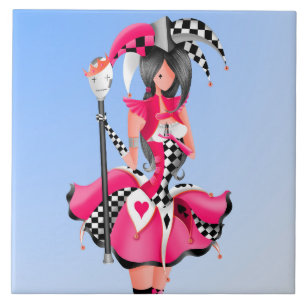 Quirky Jester und Puppet King Fliese