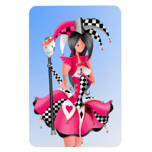 Quirky Jester und Puppet King Magnet