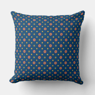 Quirky Jumbo Polka Dots, Blaukissenpolster Kissen