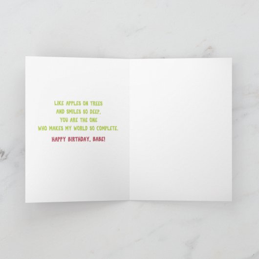 Quirky Karte (Innenseite)