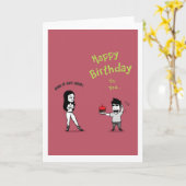 Quirky Karte (Gelbe Blume)