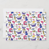 Quirky Kitchen Utentils Cake Maker, Koch Notecard Mitteilungskarte (Rückseite)