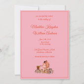 Quirky Kitschy Retro Photo Wedding Invitation Karte (Vorderseite)