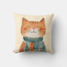 Quirky Kitten Illustration Beste Katze Mama Wasser Kissen