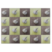 Quirky Knoblauchgrün und braun geprüft Schneidebrett (Vorderseite)