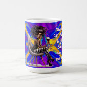 Quirky Lady Tattoo & Wine Memo Tasse (Mittel)