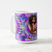 Quirky Lady Tattoos & Wine Light Tasse (Vorderseite Links)