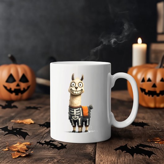 Quirky Lama Halloween Kaffeetasse