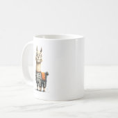 Quirky Lama Halloween Kaffeetasse (Vorderseite Links)